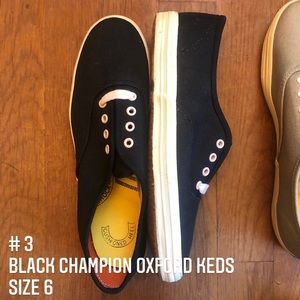 VINTAGE | 1950s black Oxford keds